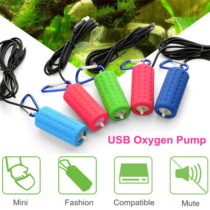 Миниатюрный аквариум с USB кислородный воздушный насос портативный аквариум бесшумный энергосберегающий компрессор