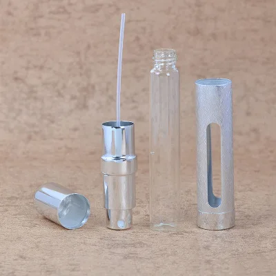 安い Dhl 500 ピース/ロット 12 ミリリットル詰め替えポータブル香水瓶 & 旅行アルミスプレーアトマイザー空の香水瓶