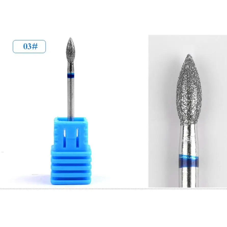 1 шт. сверло для ногтей аксессуары маникюра керамические синие с нано покрытием