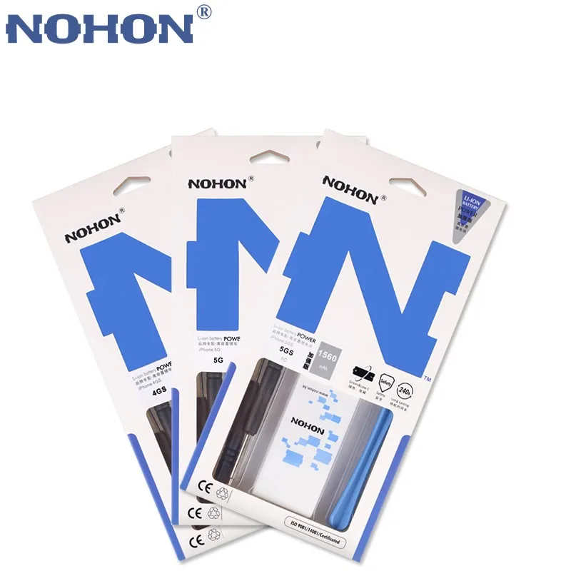 NOHON встроенный аккумулятор для Apple iPhone 4S 4GS реальная Высокая емкость 3,8 В 1430 мАч литий-полимерный сменный аккумулятор с инструментами