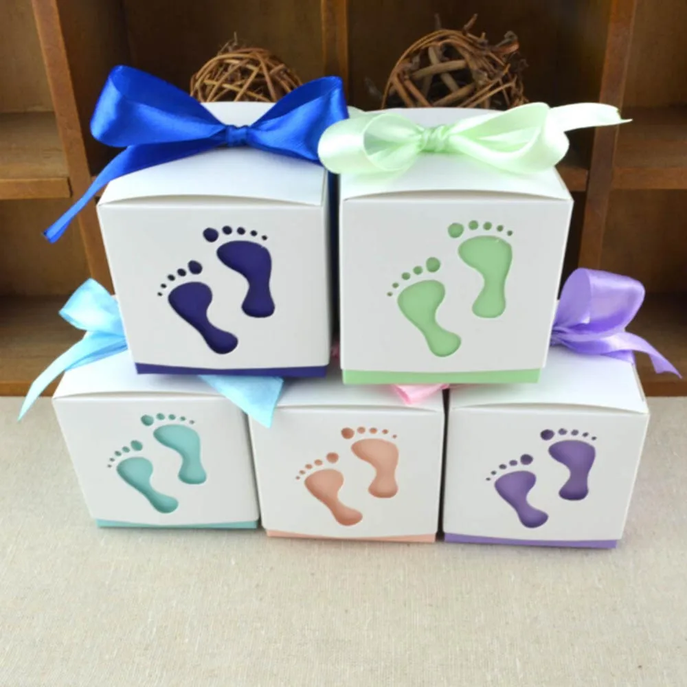 50 шт./лот креативная Свадебная коробка конфет пустотелые подарочные пакеты для