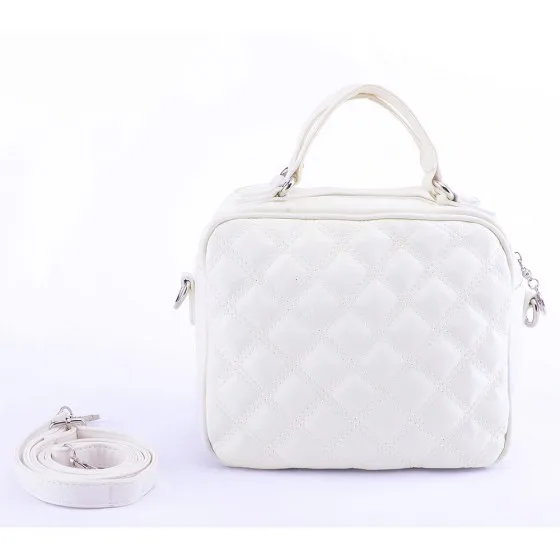 LONGSTAR Fashion Women Shoulder Bag PU Leather Check Pattern Crossbody Messenger Tote |