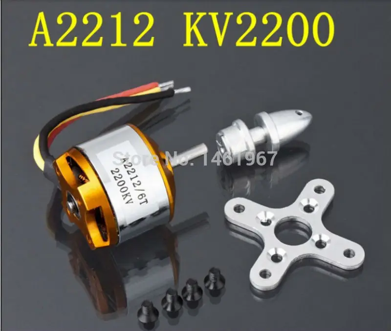 Бесщеточный мотор XXD A2212 KV930 KV1000 KV1400 KV2200 с внешним ротором для РУ самолета KK