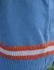 blue vest sweater 2 цвета,, корейский консервативный стиль, v-образный вырез, цветной пэчворк, v-образный вырез, жилет, свитера, женские вязаные свитера(X997 - Цвет: blue vest sweater