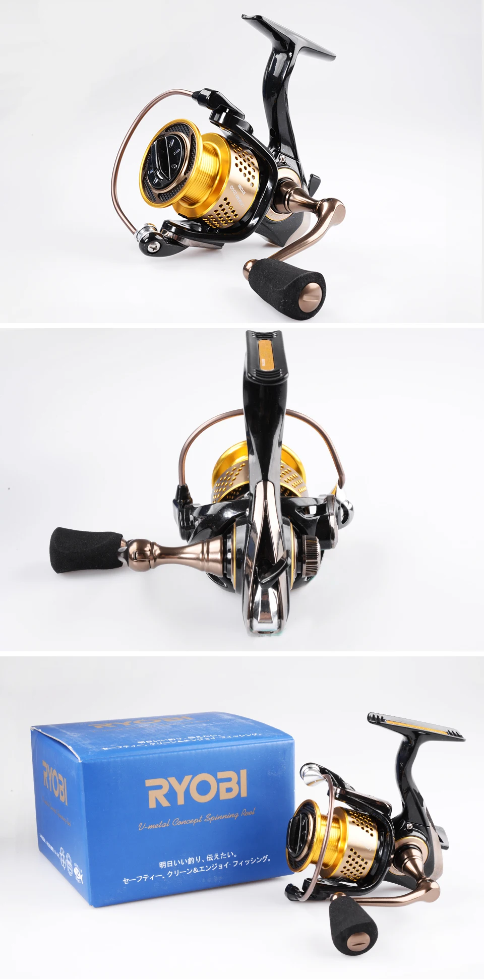 RYOBI LEGEND спиннинговые Катушки 1000 2000 3000 4000 5000 6000 5,1: 1/5. 0:1 Шестерни соотношение 6BB Макс Перетащите 7,5 кг waltwater колеса
