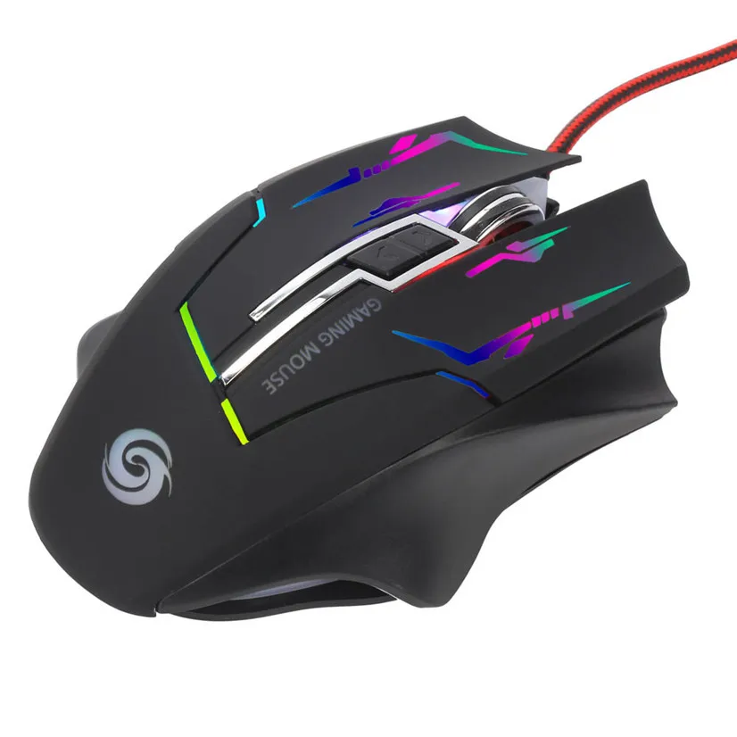 Новая мышь 3200 dpi 6D с кнопками светодиодный Проводная игровая мышь для ПК ноутбука rato rgb игровая проводная мышь