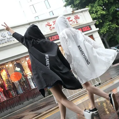 Женская прозрачная рубашка с длинным рукавом и защитой от УФ лучей|trench women|women