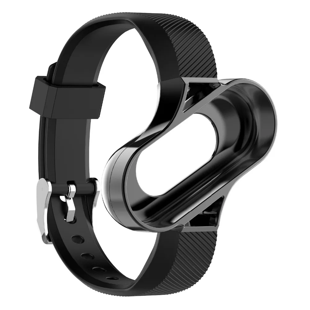 Сменный мягкий силиконовый ремешок для Xiaomi Mi band 3 2 1 наручных часов с
