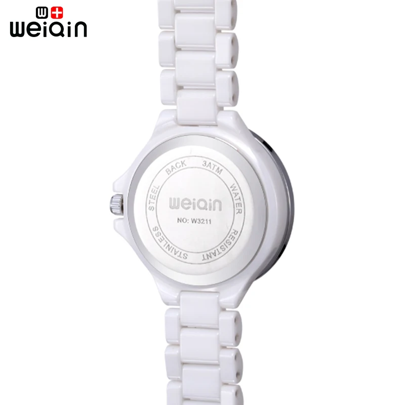 WEIQIN Оригинальный модный роскошный горный хрусталь керамический ремешок для