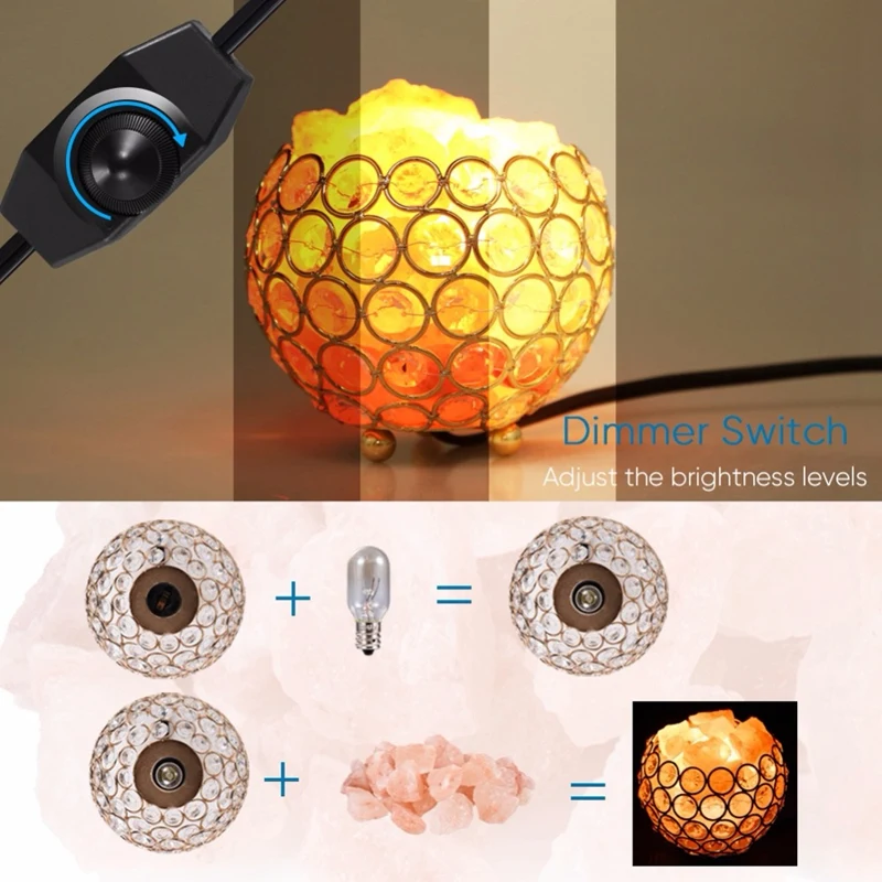 Новый Гималайский Соляной Светильник натуральный очиститель воздуха ночной