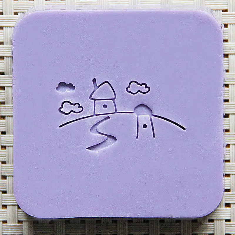 0195(4x4cm) Мыло ручной работы, мини, сделай сам, натуральное мыло, печать из смолы, акриловый кристалл, прозрачный уплотнитель для мыла - Цвет: 0195(4x4cm)