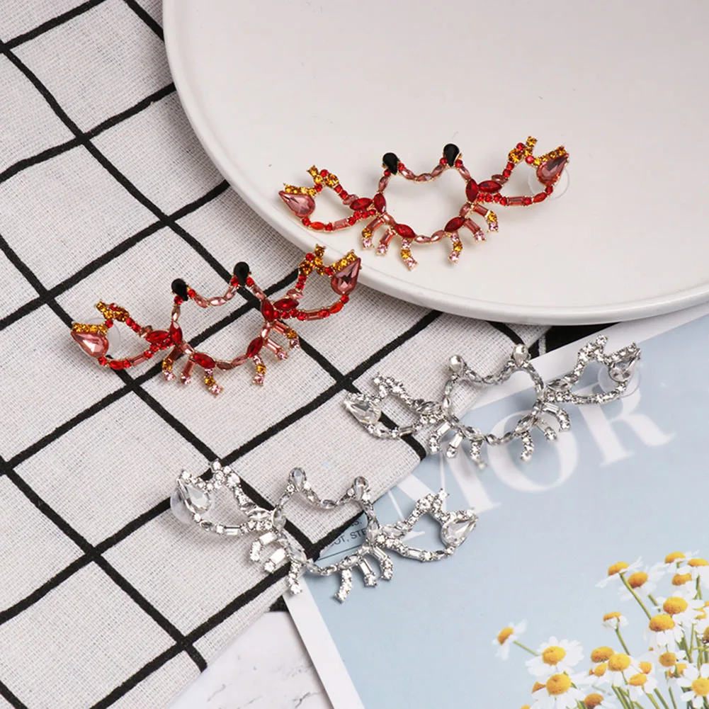 Женские Висячие серьги Boho большие висячие с кристаллами в виде рыбки и птицы