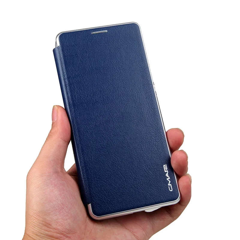 Роскошный Флип PU кожаный бумажник-книжка чехол для samsung Galaxy Note8 9 S7 Edge S8 S9 Plus S10 5G S10E Note 10 Pro 8 Phone - Цвет: Синий