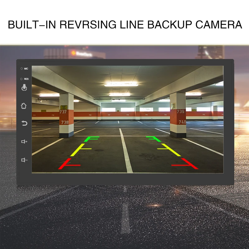 HD 7 дюймов 1024*600 2 Din Android 9 1 стереонаушники радио Bluetooth GPS Wifi Автомобильный DVD