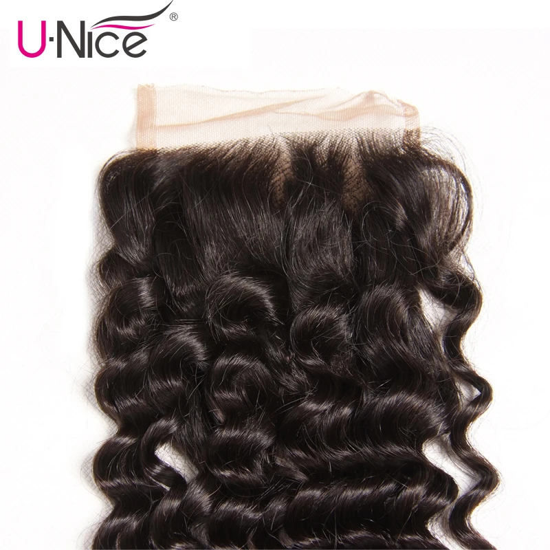 Волосы UNICE Icenu Remy волосы серии бразильские волнистые пучки с закрыванием 4 шт.