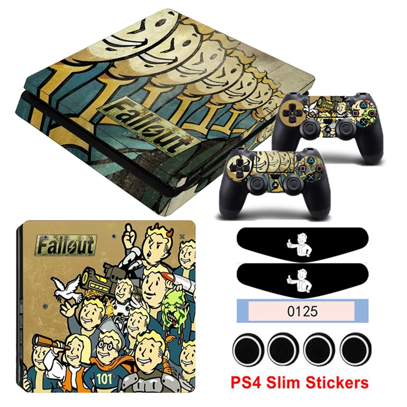 Игровой стиль наклейки для кожи PS4 Slim sticker s Skins для Playstation 4 Slim консоль и контроллер геймпад виниловая Защитная Наклейка
