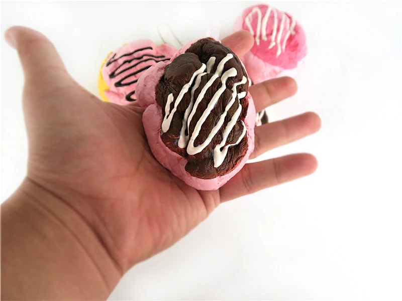 80pcs/lot 9CM Cream puffs 4 styles Original packaging Slow rebound Bread smell Toy squishy pendant free shipping | Игрушки и хобби