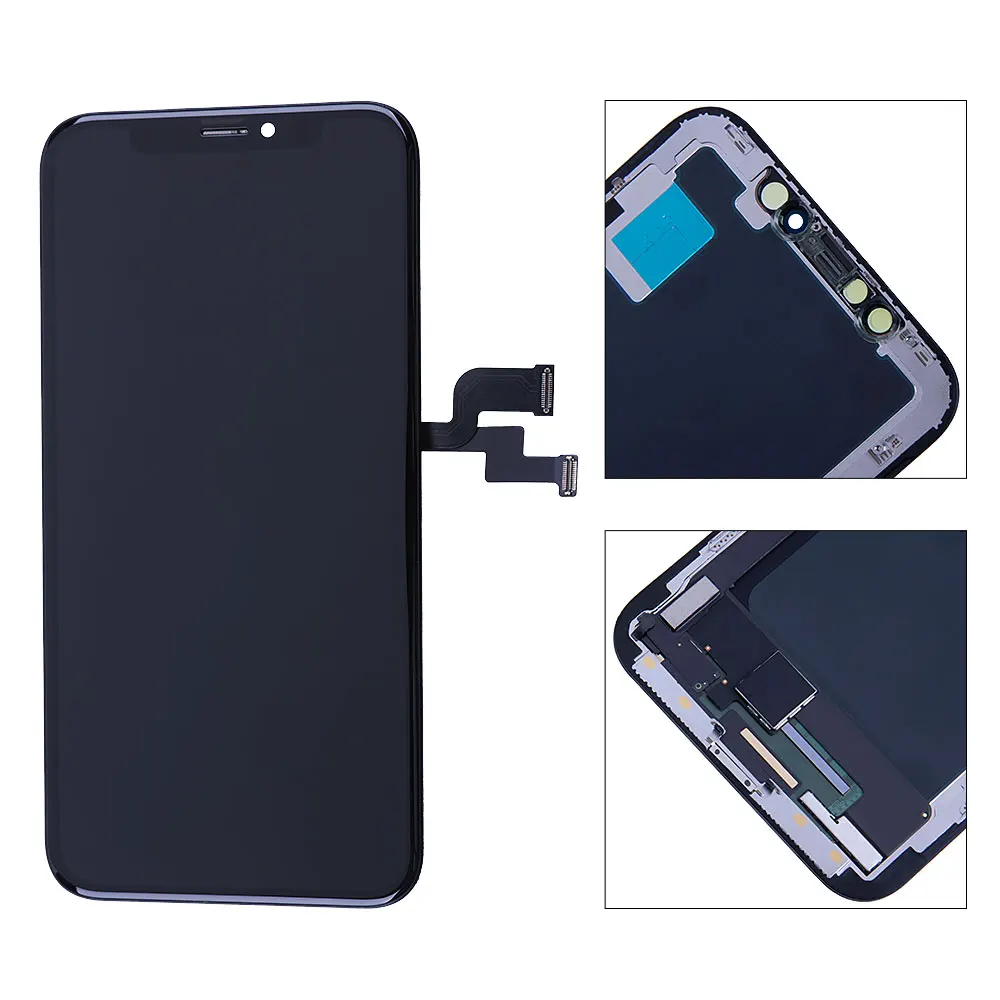 ЖК дисплей Elekworld для iPhone X XS AMOLED сменный сенсорный 3D экран с дигитайзером запасные