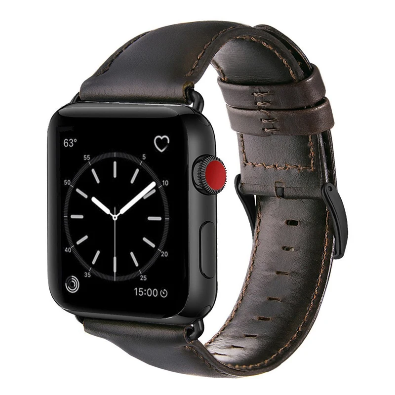 Сменный кожаный ремешок для наручных часов Apple Watch 4 44 мм мужской браслет VIOTOO
