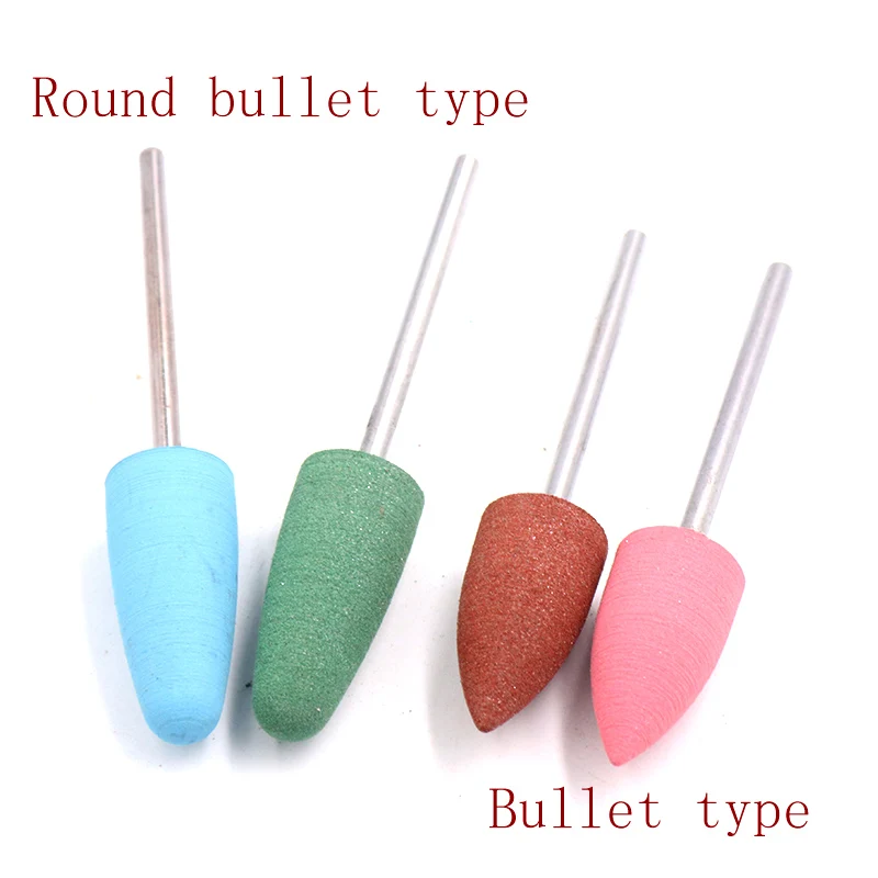 10pcs 2.35mm Shank Silicone Nail Art Polisher Grinding Heads Rubber Silicon Head Electric Drill Bits Machine Accessory | Инструменты