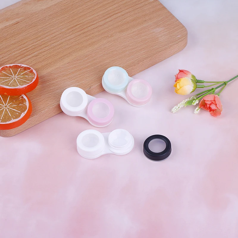 1 комплект Прозрачный Простой чехол для контактных линз контейнер материал