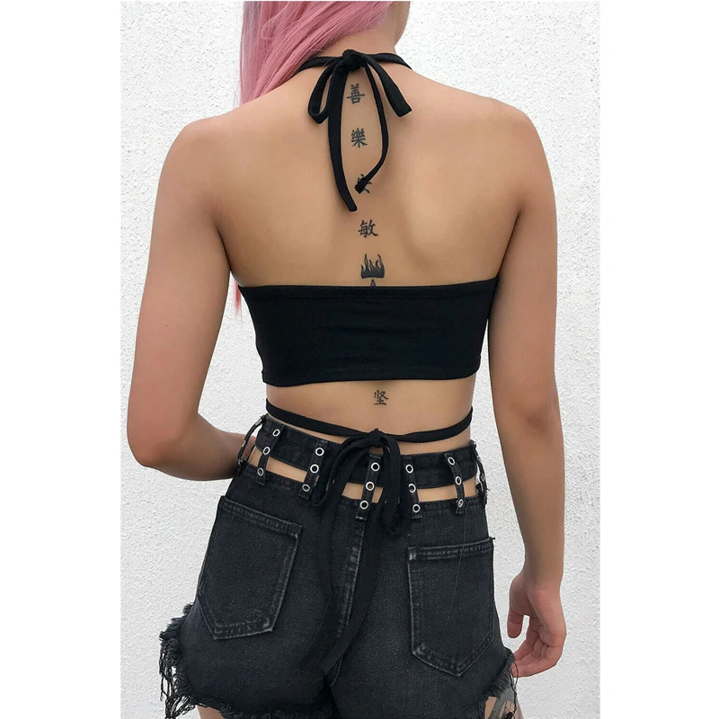 Brand New Sexy Backless Halter Tank Top Women's Tube Bustier Cropped Summer Cultures Tops T Shirt Vest