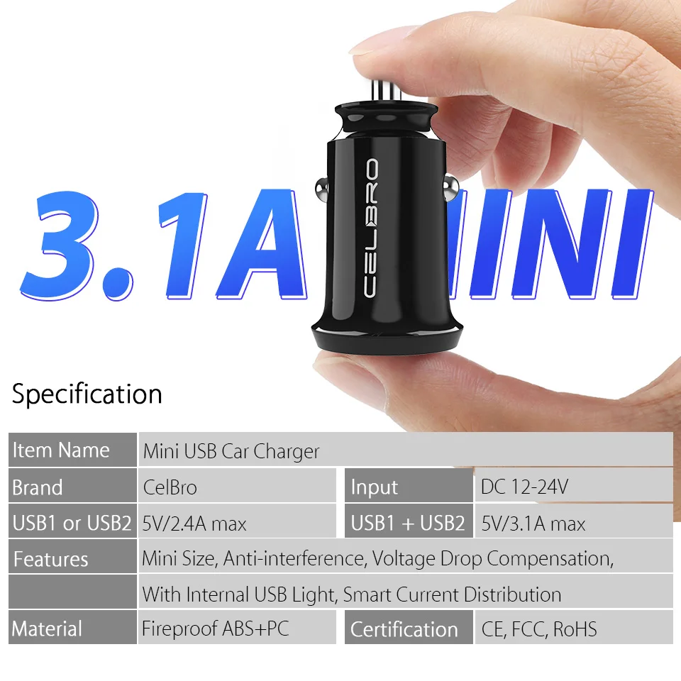 Обновленный мини-Переходник Usb для зарядки в машине для мобильного телефона автомобильное зарядное устройство двойной Usb порт питания 2 порта зарядное устройство s Автомобильное зарядное устройство