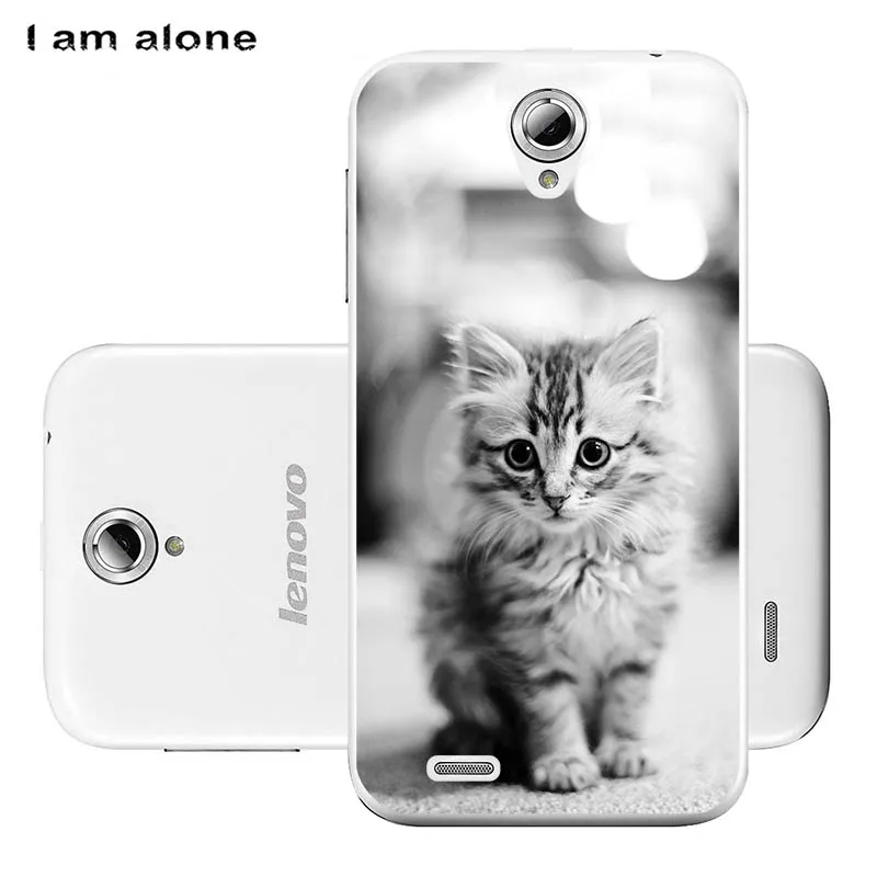 Soft TPU HH68 Чехлы для телефонов I am alone для lenovo A859 5,0 дюймов Мягкий ТПУ мобильный Модный Цветной милый чехол для lenovo A859 сумки - Цвет: Soft TPU HH68