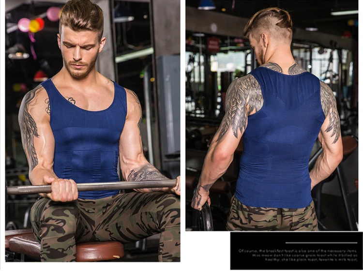 LANTECH мужской компрессионный жилет для бодибилдинга облегающий бега фитнеса