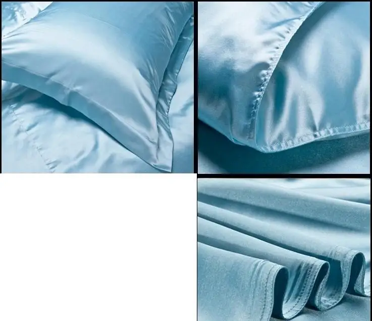 Роскошный королевский комплект постельного белья из натурального голубого