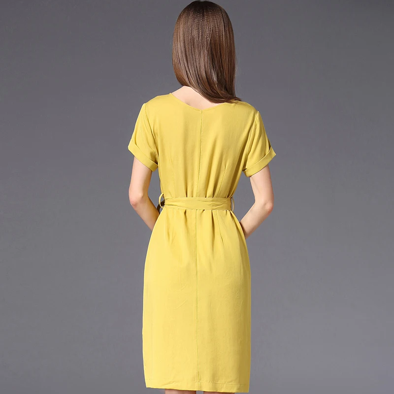 Новинка 2019 женское летнее платье с коротким рукавом модное большого размера