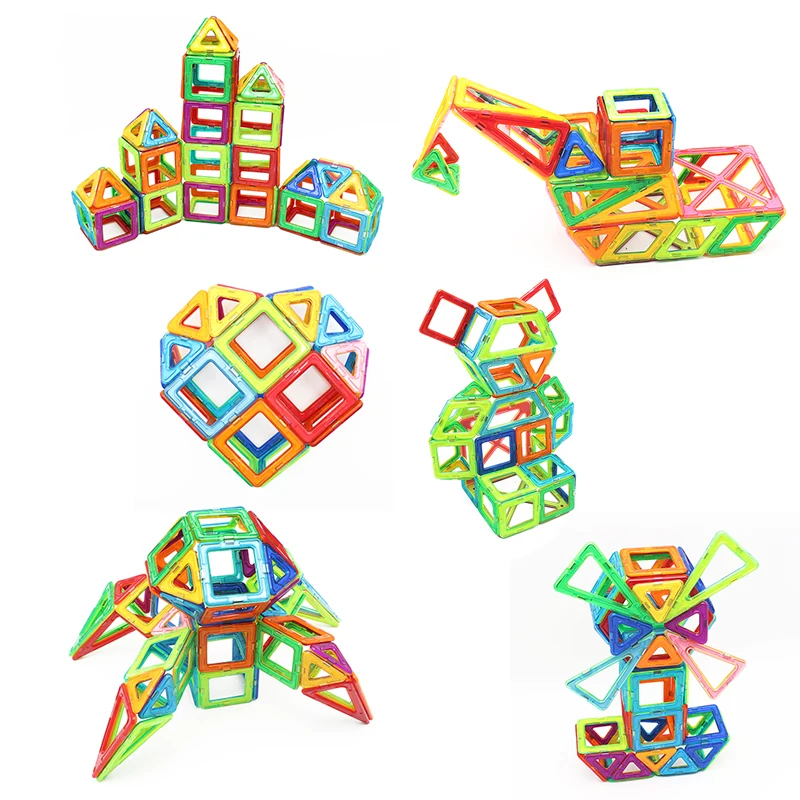 162 шт. большой Размеры Магнитный конструктор строительные блоки игрушки Technic