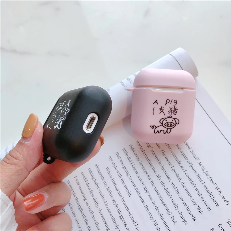 Милый роскошный мультяшный силиконовый ударопрочный чехол для Airpods, беспроводные наушники, чехол для Apple Air Pods 2, сумка для зарядки с логотипом бренда