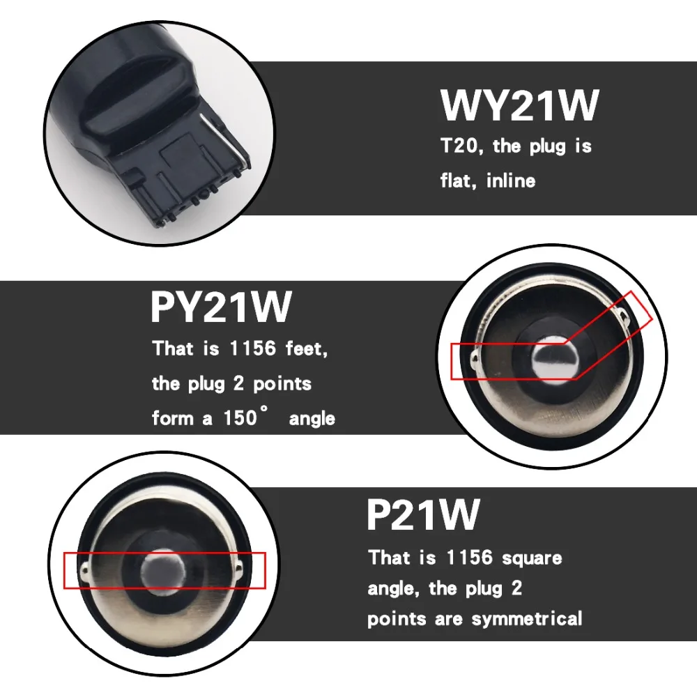 1 светодиодный ная сигнальная лампа 1156 P21W BA15S PY21W BAU15S светильник указателя