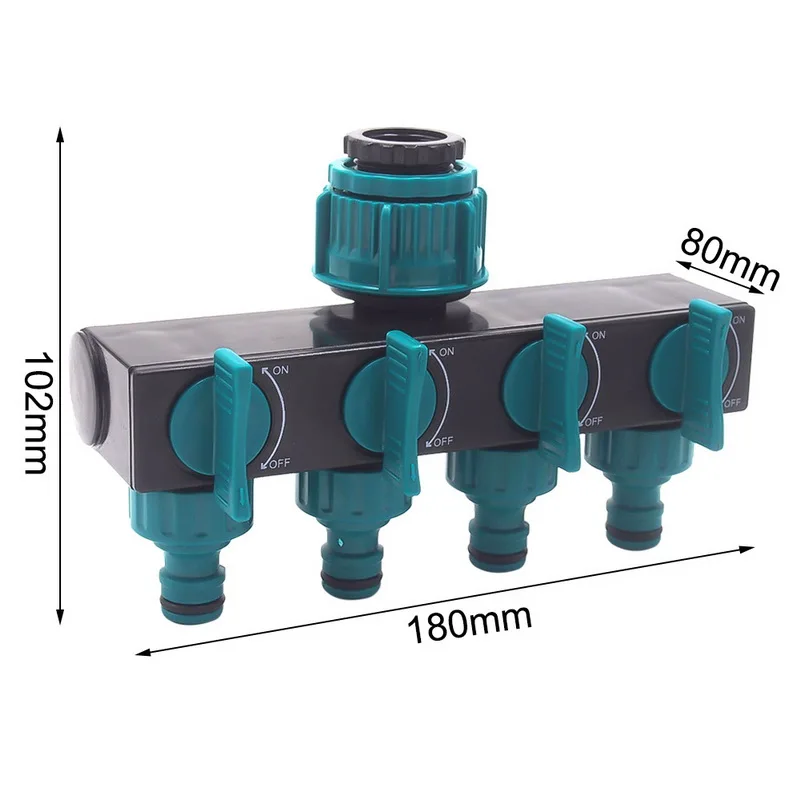 4-полосный водопроводный соединитель 1/2 &quot3/4" 1 "разветвитель для садового