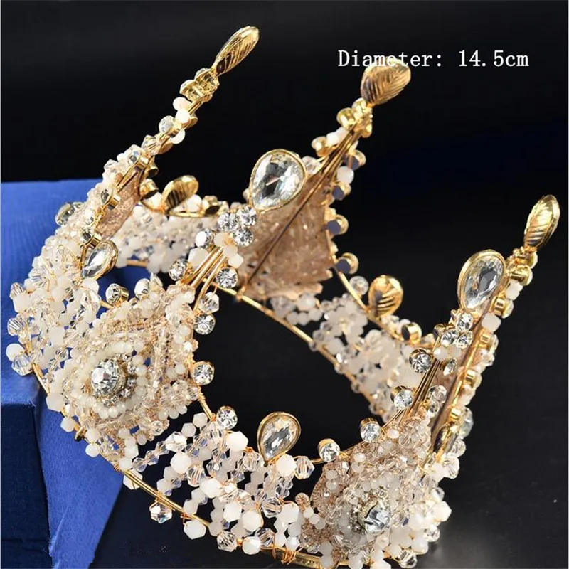 Диадемы и короны для волос CC роскошные свадебные аксессуары с кристаллами