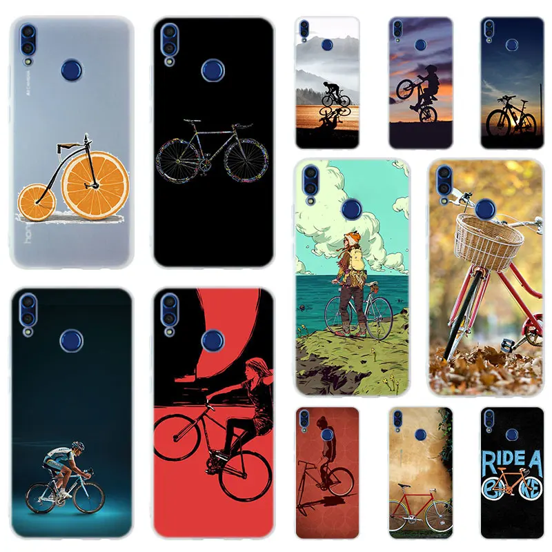 Велосипедный мягкий чехол из ТПУ для Huawei Honor 30 20 10 9 Lite 9a 8a 7a Pro 10X 10i 30s 20lite