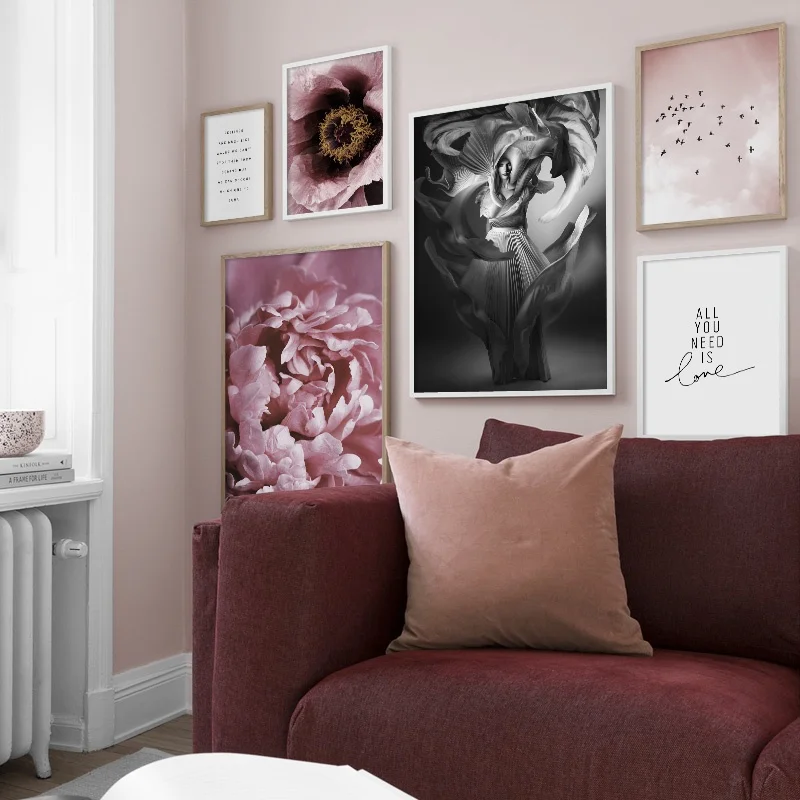 Платье для девочек пионы облако птица цитата скандинавские постеры и принты