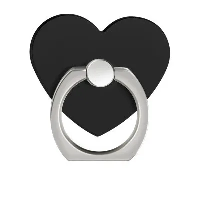 love Black Роскошная металлическая розетка для мобильного телефона, универсальный держатель, вращение на 360 градусов, палец, кольцо, держатель, магнитный автомобильный кронштейн, подставка, аксессуары - Цвет: love Black