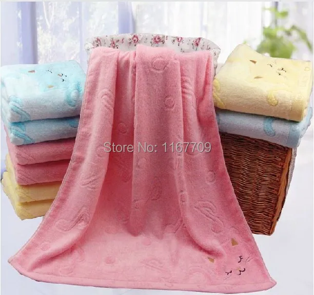 Полотенце детское из мягкого бамбука 70x140 см 1 шт.|bath towel beach|towel largebamboo |