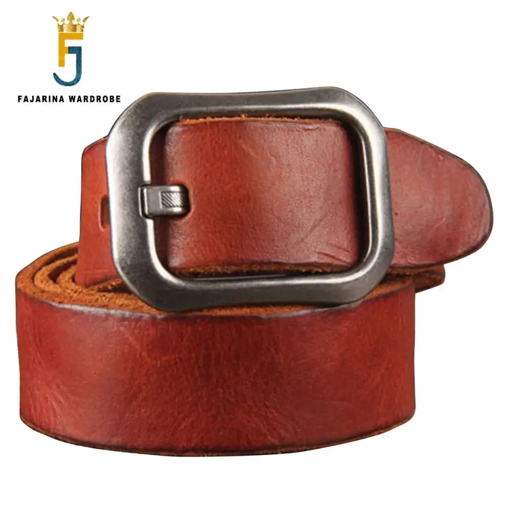 FAJARINA Мужской винтажный пояс качество дизайнерские ремни для Мужская пряжка