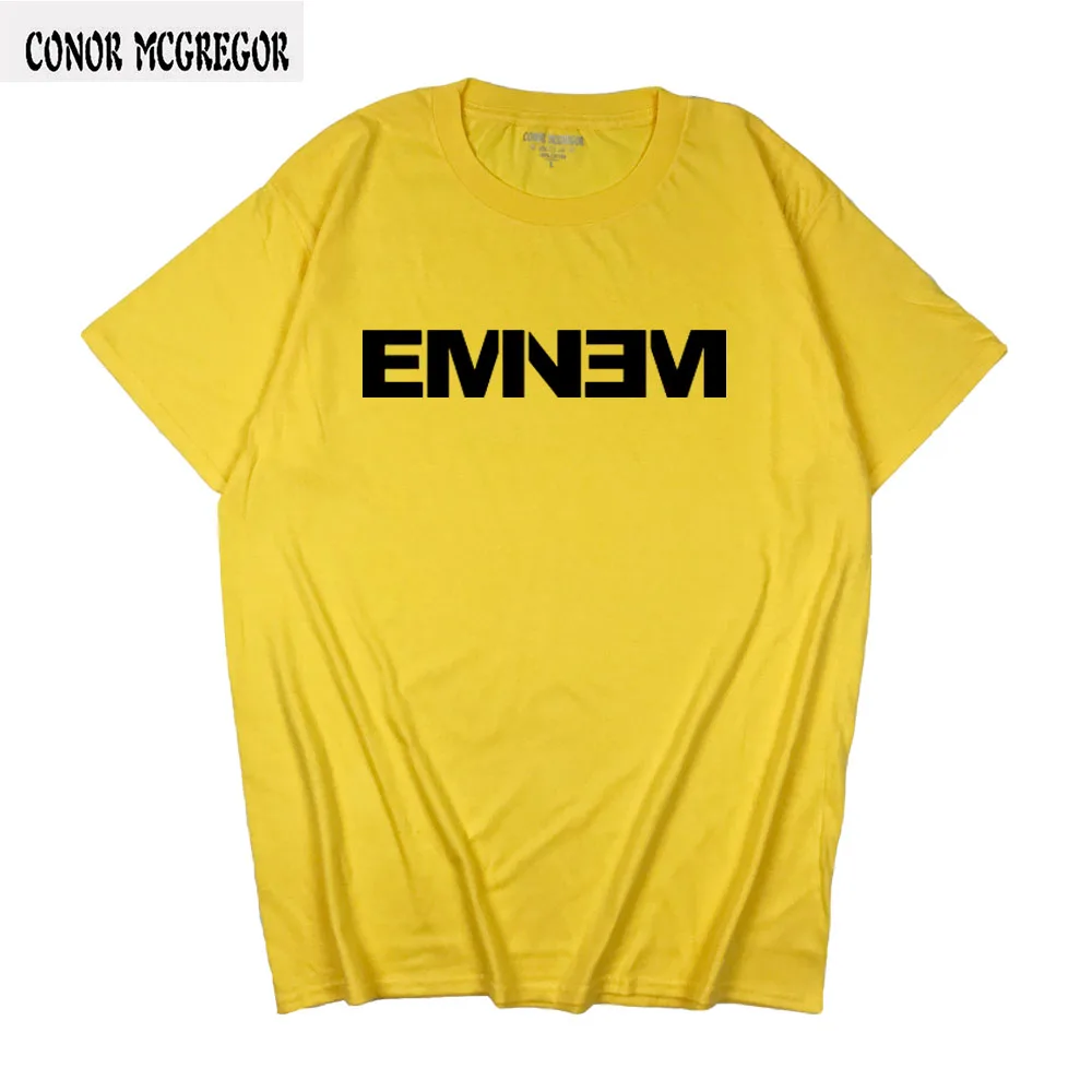 Модная футболка EMINEM, мужская одежда от Noah, хлопок, дворцовые скейтборды, футболки, Летний стиль, короткий рукав, Повседневная футболка, дворцовая футболка - Цвет: Yellow-B