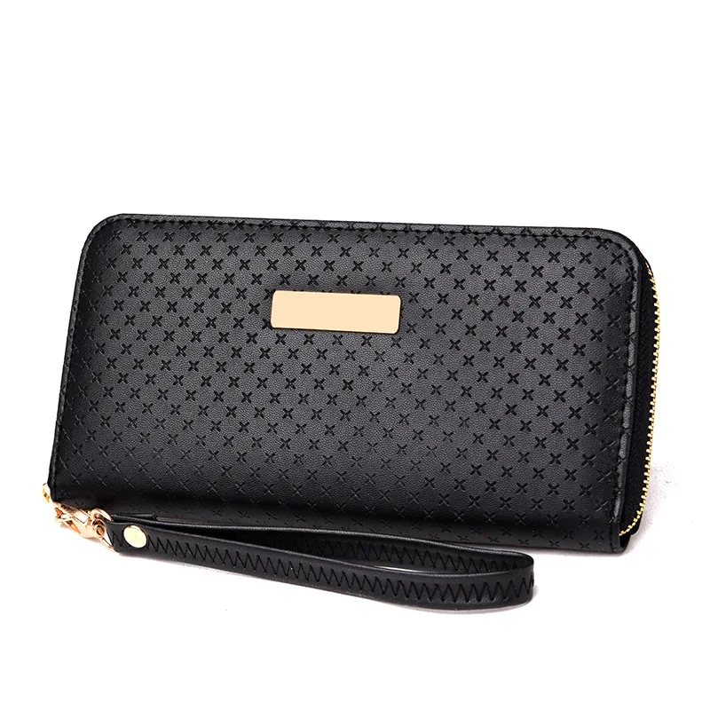 2019 Female Famous Brand Long PU Leather Women Wallets Wristlet Organizer Bifold Purses Credit Card Holder Purse Money Bag | Багаж и сумки