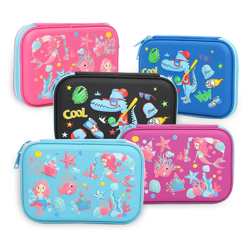 

JUGAL Unicorn School Pencil Case EVA Pen Pouch Stationery Box Anti-Shock for School Students Girls Teens Kids Stationary Gifts