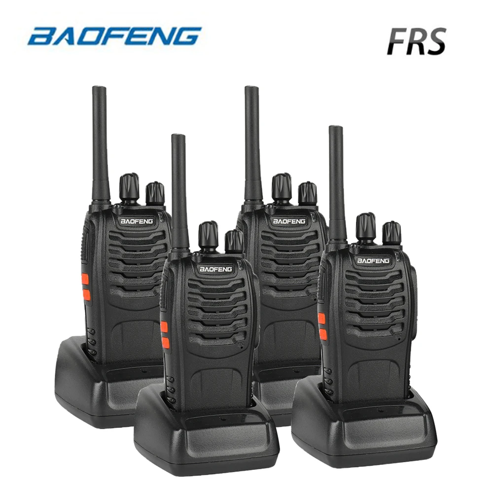 4 шт Baofeng BF-88A FRS портативная рация 0,5 Вт UHF 16 CH 462-467 MHz портативная ветчина двухсторонняя радио обновленная версия BF-888s для нас