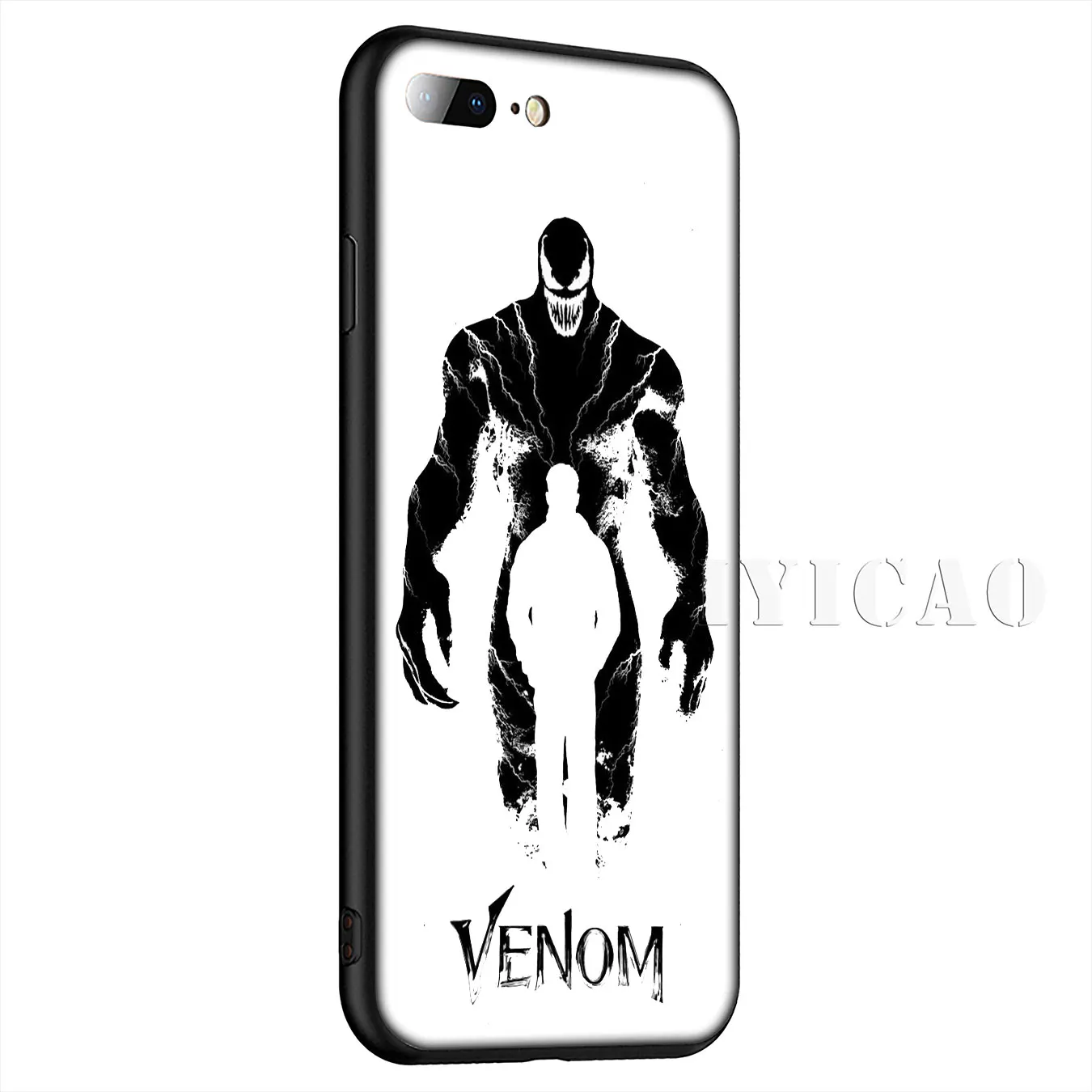 IYICAO Venom Simple Silicone Soft Case for iPhone XR X XS Max 8 7 6 6S Plus 5 5S SE Cover |