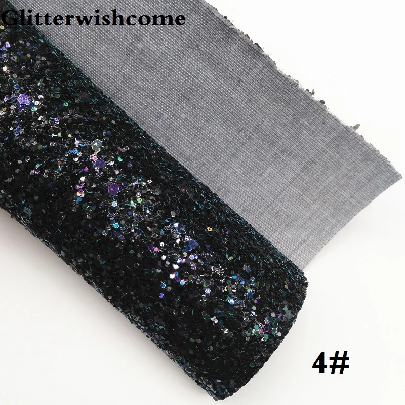 4 Glitterwishcome 21X29 см A4 Размеры виниловые обои для бантами, с эффектом блестящей кожи тканевый Виниловый фон для банты, GM117A - Цвет: 4