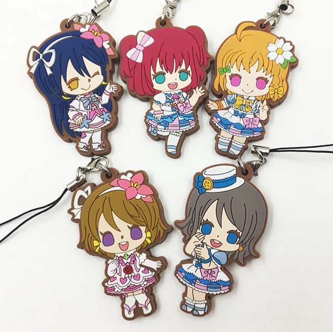 5 шт./лот обувь в стиле аниме Живая Любовь Kotori брелок Нико Rin Umi Маки тика Riko Yoshi