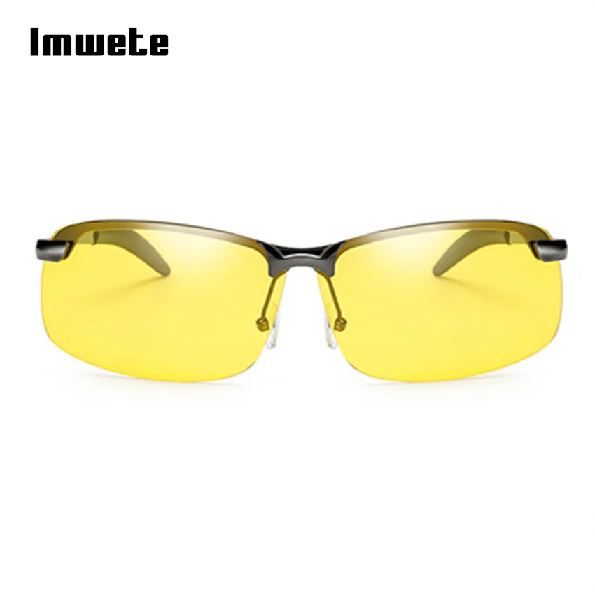 Мужские поляризованные солнцезащитные очки Imwete в металлической оправе для
