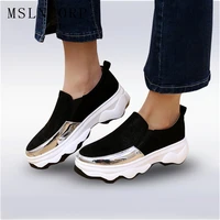size 34 43 new slip on slimming women fashion leather casual shoes fitness lady durable mixed colors light weight trainers shoes